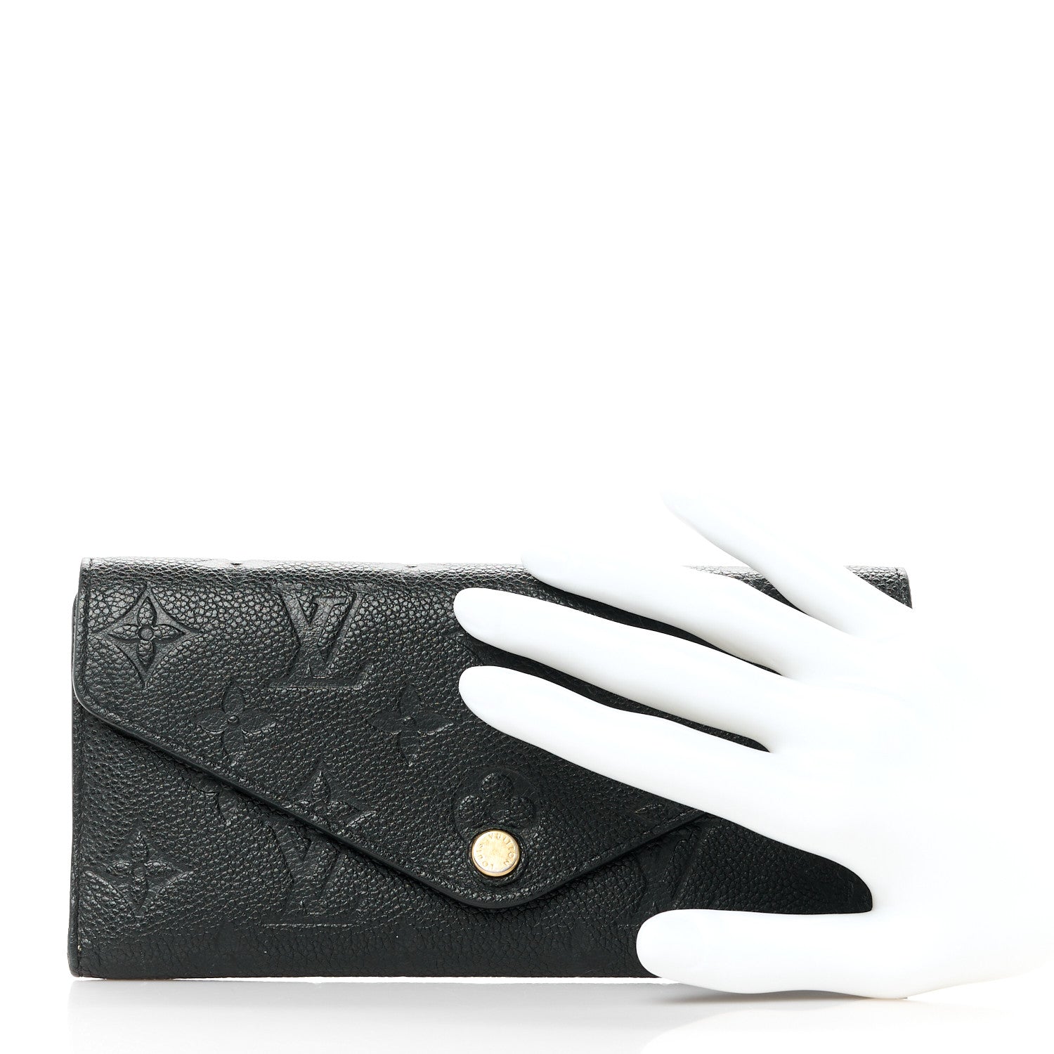 Louis Vuitton Empreinte Josephine Wallet Black 2 of 15