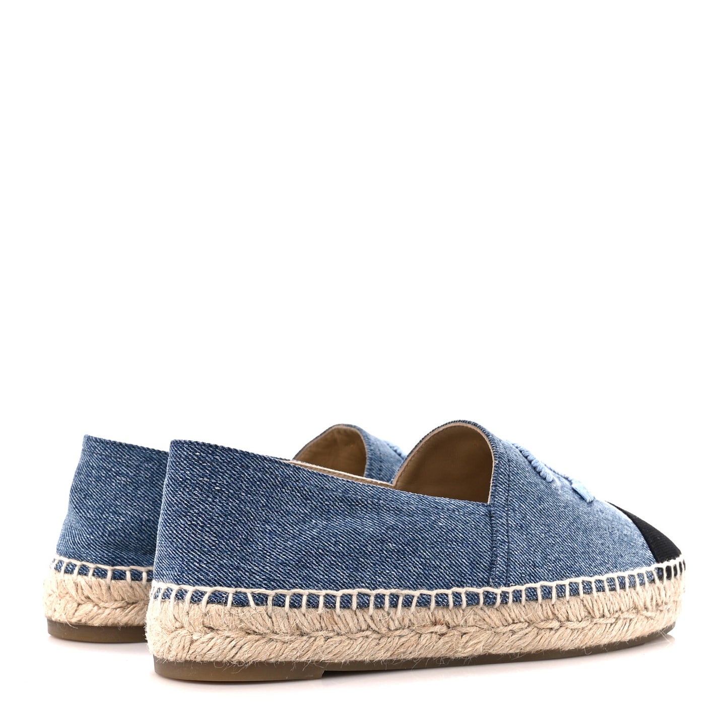 Denim CC Espadrilles 38 Blue Black
