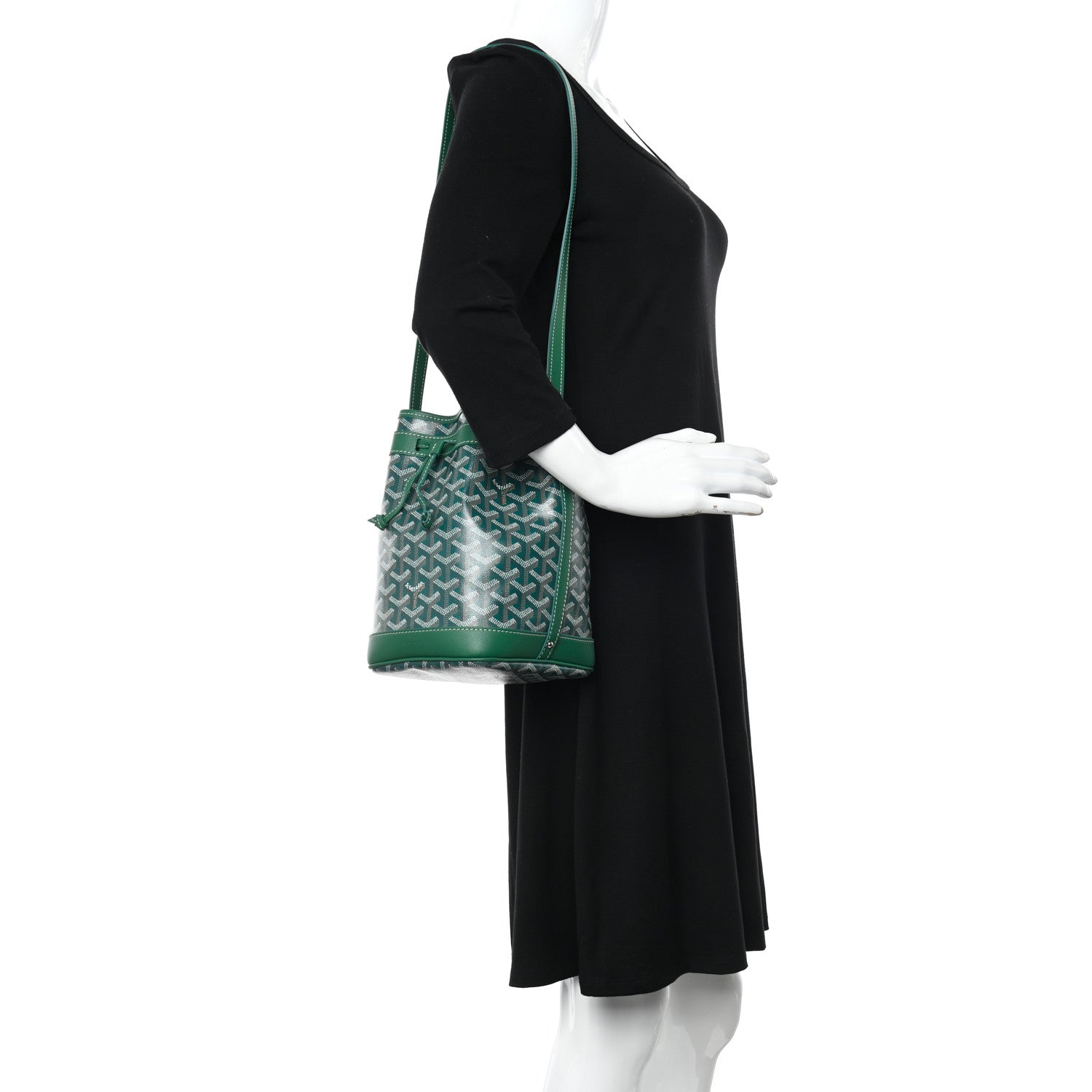 Goyard Goyardine Petit Flot Bucket Bag PM Green 2 of 9