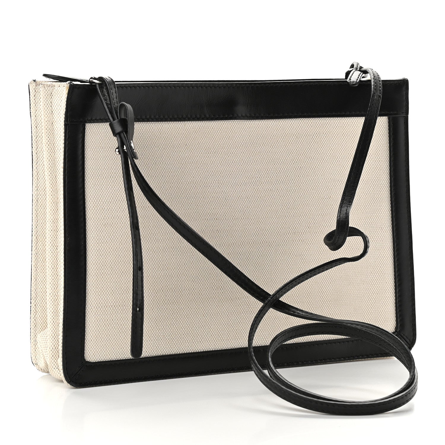 Balenciaga Cotton Canvas Pochette Crossbody Bag Black 2 of 13
