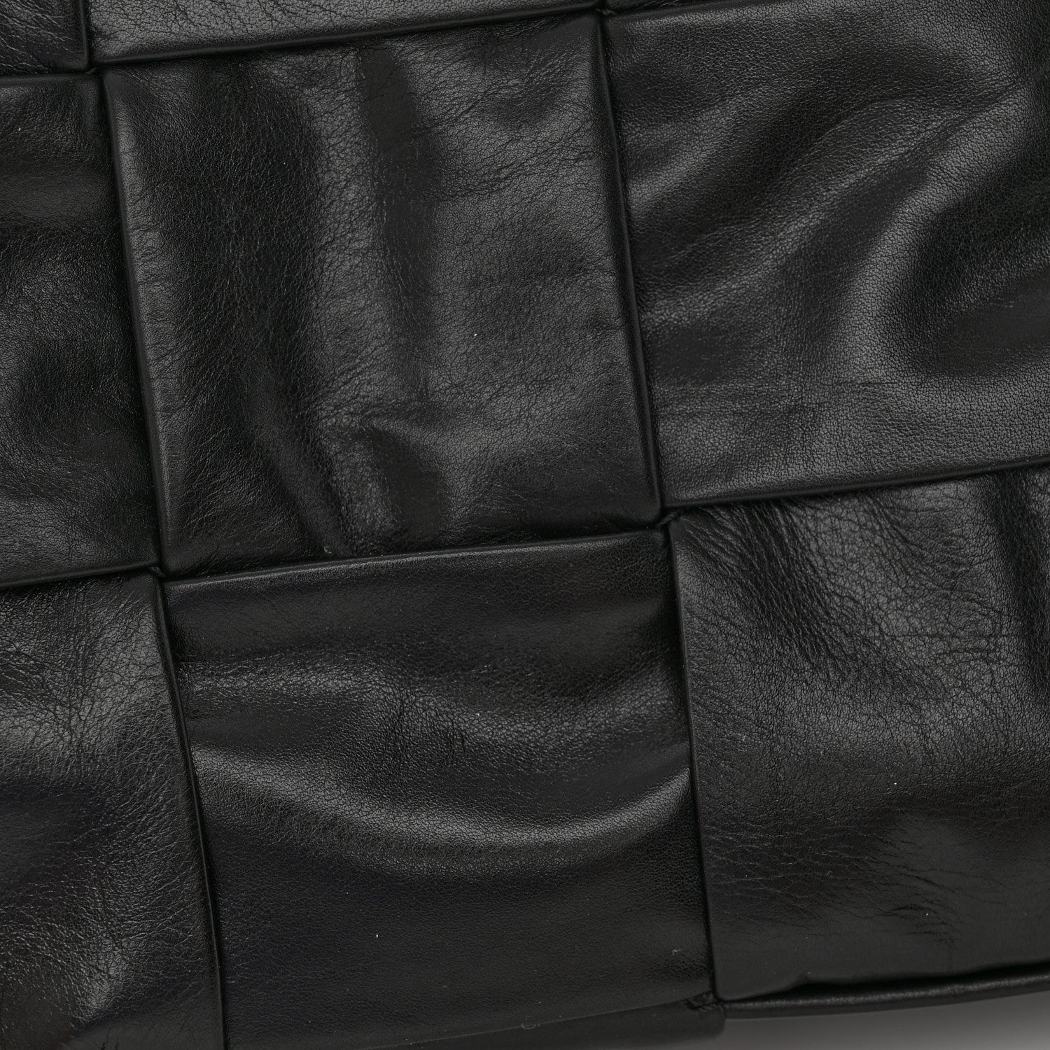 Bottega Veneta Paper Calfskin Maxi Intreccio Cassette Crossbody Bag Black 11 of 11