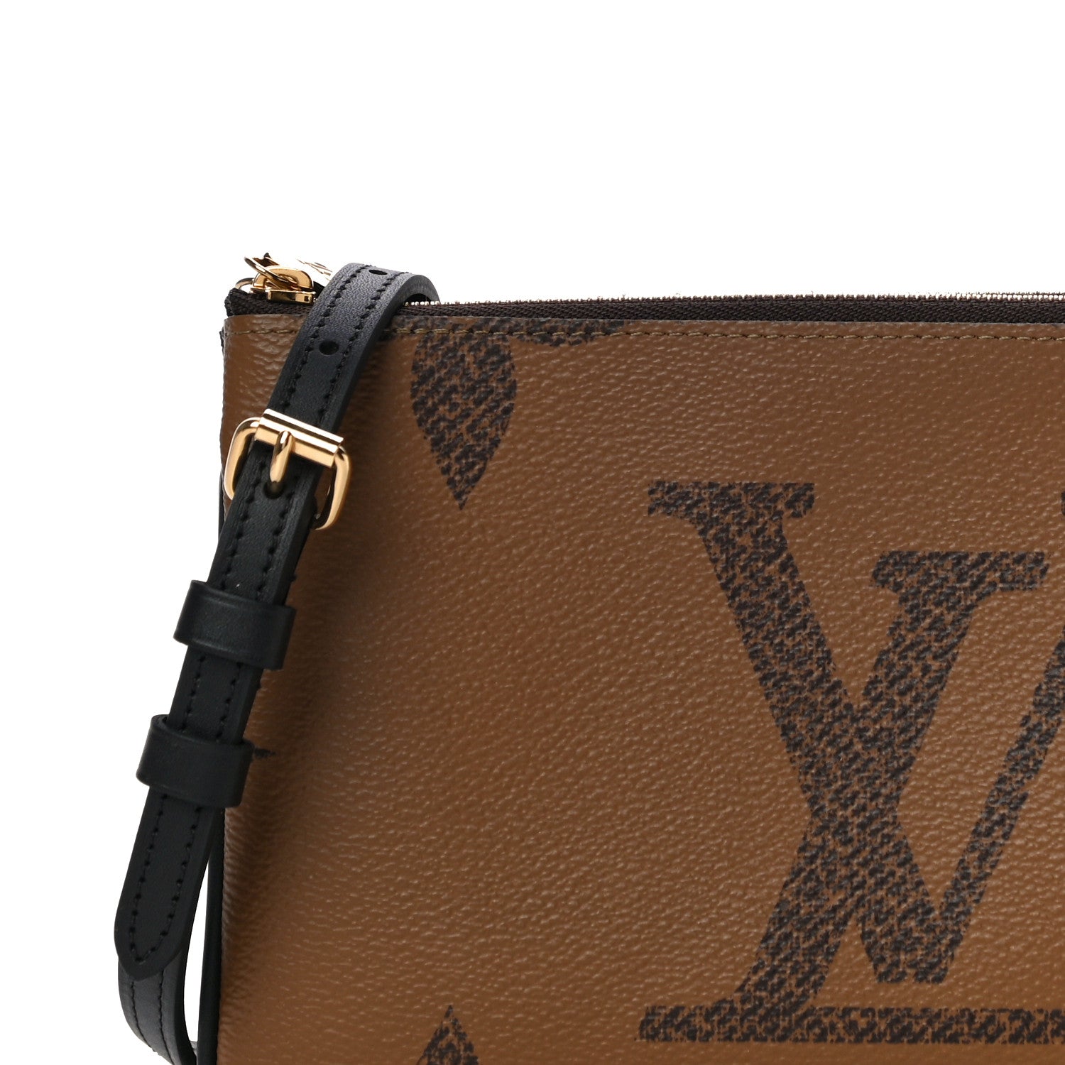 Louis Vuitton LOUIS VUITTON Reverse Monogram Giant Double Zip Pochette 8 of 12