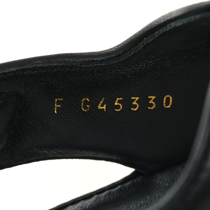 Chanel Lambskin Velcro CC Crystal Pearl Bow Dad Sandals 41.5 Black 6 of 9