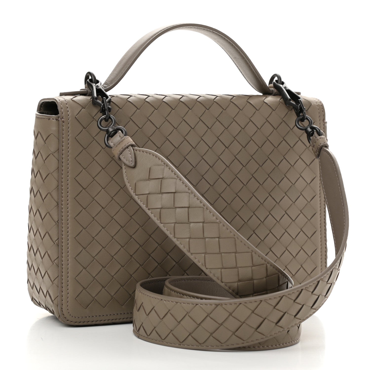 Bottega Veneta Nappa Intrecciato Alumna Bag Limestone 3 of 10