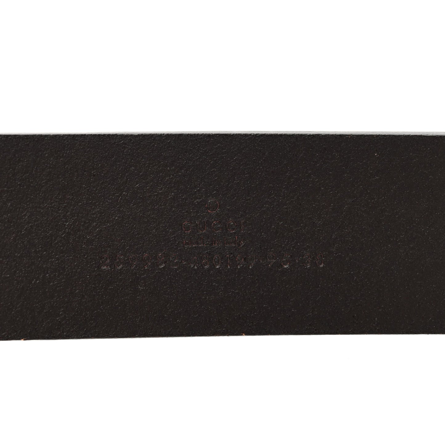 Smooth Calfskin Double G 40mm Belt 95 38 Dark Brown