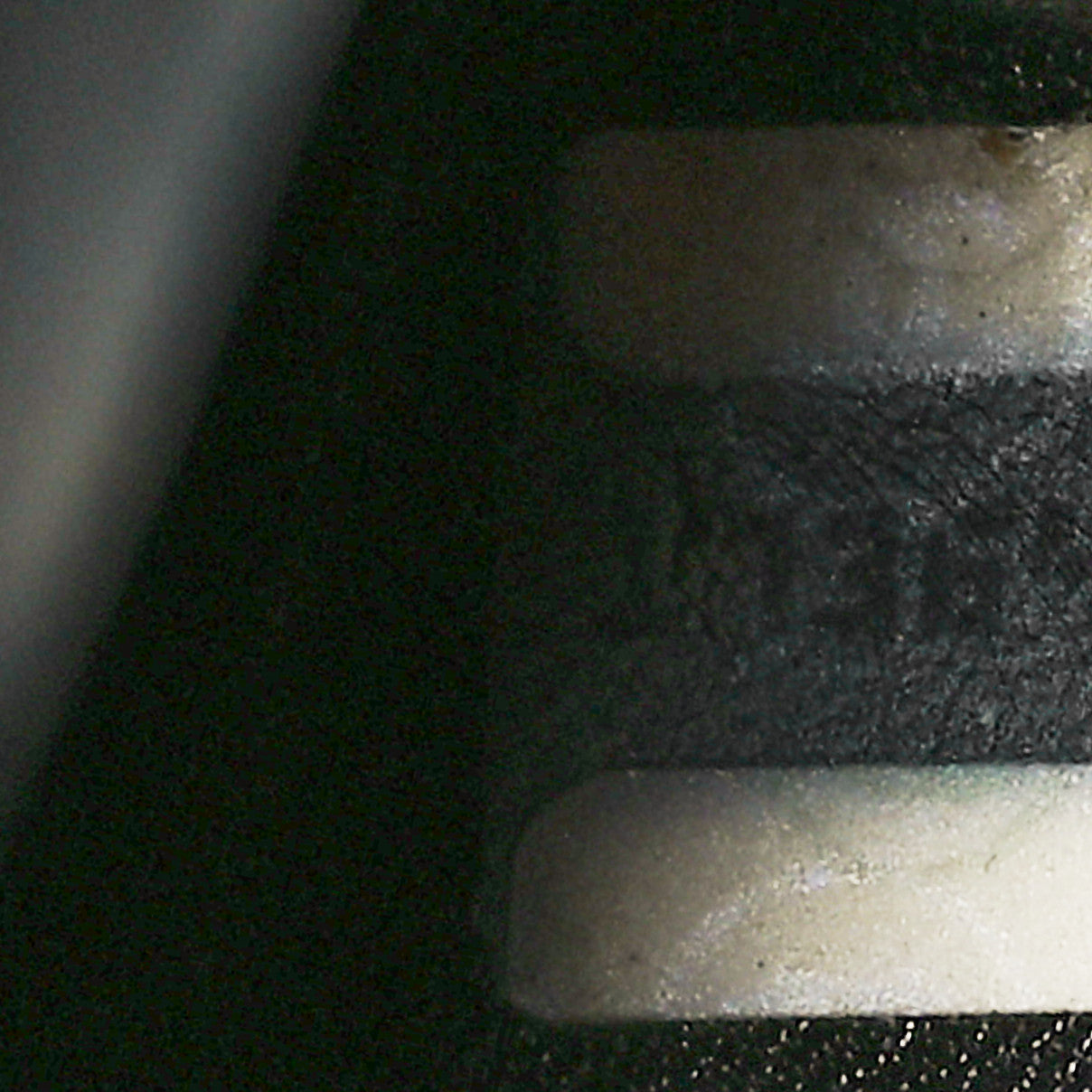 Calfskin Stitched CC Boston Black