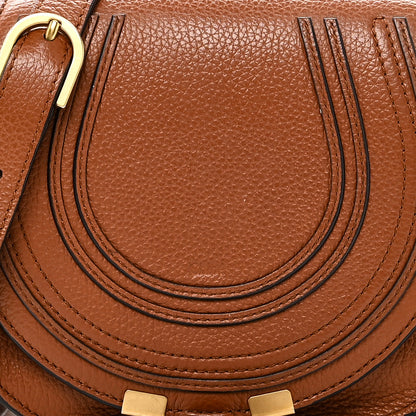 Chloe Calfskin Mini Marcie Round Crossbody Bag Tan 7 of 10