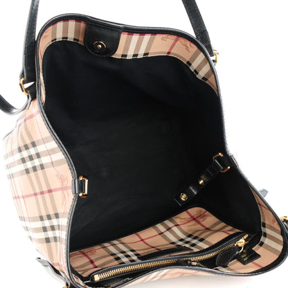 Burberry Haymarket Check Small Canterbury Tote Black 5 of 7