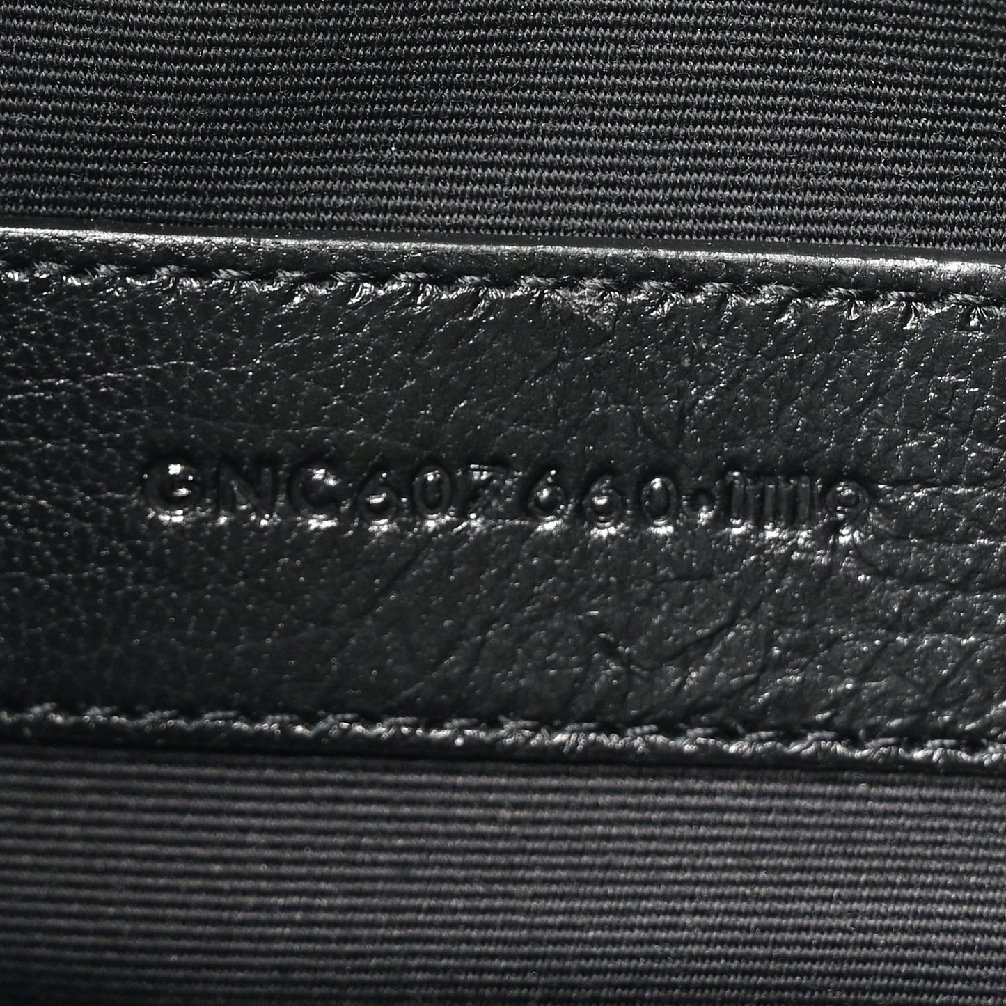 Smooth Calfskin Monogram Bill Pouch Black