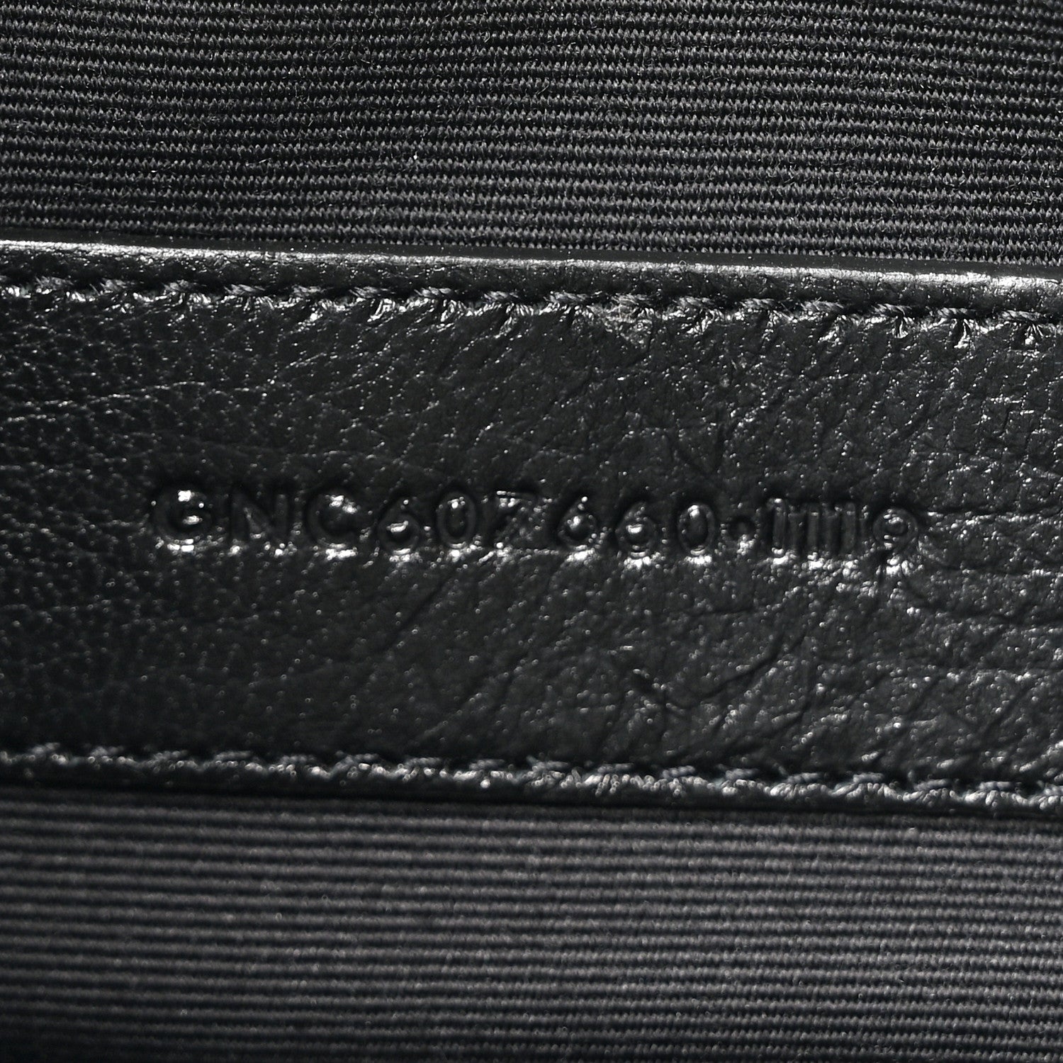 Saint Laurent Smooth Calfskin Monogram Bill Pouch Black 7 of 8
