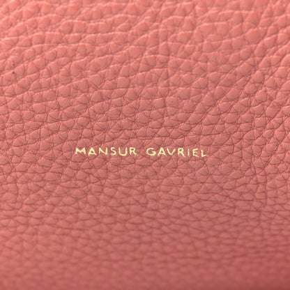 Mansur Gavriel Tumbled Calfskin Small Shopping Tote Blush 6 of 6