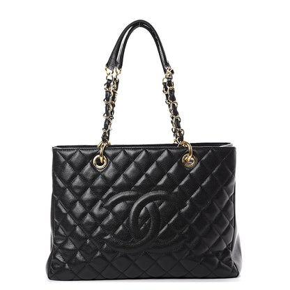 Chanel Caviar Quilted Grand Shopping Tote GST Black 1 of 13