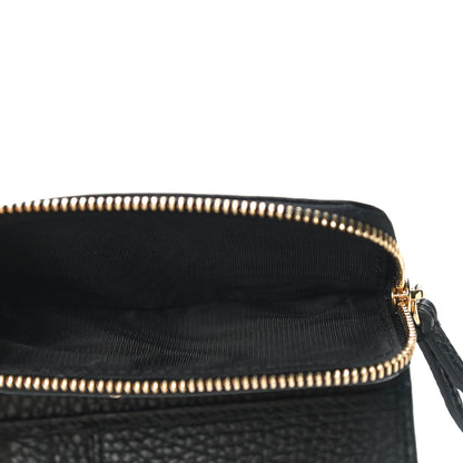 Gucci Dollar Calfskin GG Marmont Zipped Wallet Black 6 of 11