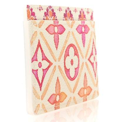 Louis Vuitton Monogram Tiles By The Pool Card Holder Coral 3 of 7