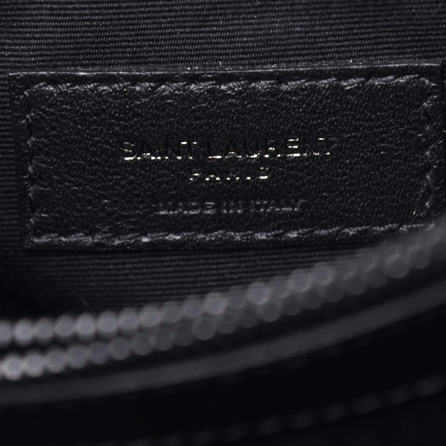 Calfskin Y Quilted Monogram Medium Loulou Chain Satchel Black