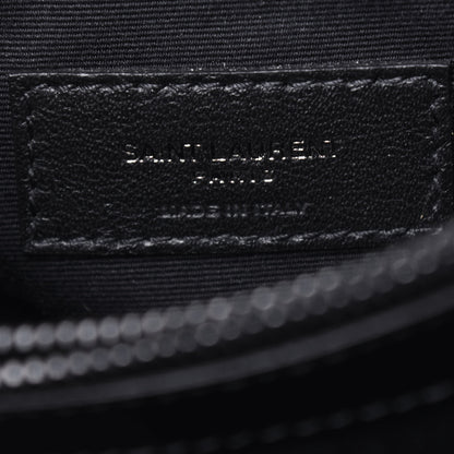 Saint Laurent Calfskin Y Quilted Monogram Medium Loulou Chain Satchel Black 7 of 14