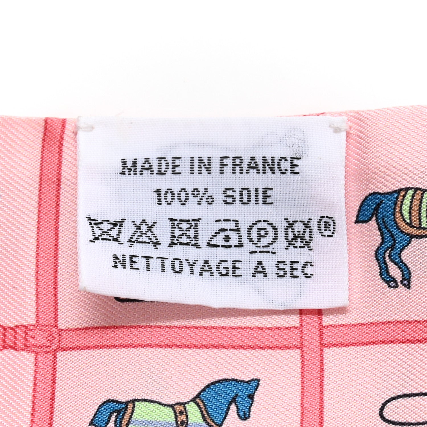 Hermes Silk Couvertures Et Tenues Twilly Rose Bleu Vert 3 of 4