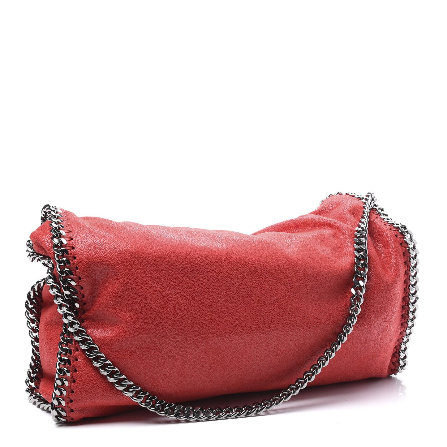 Shaggy Deer Falabella Fold Over Tote Red