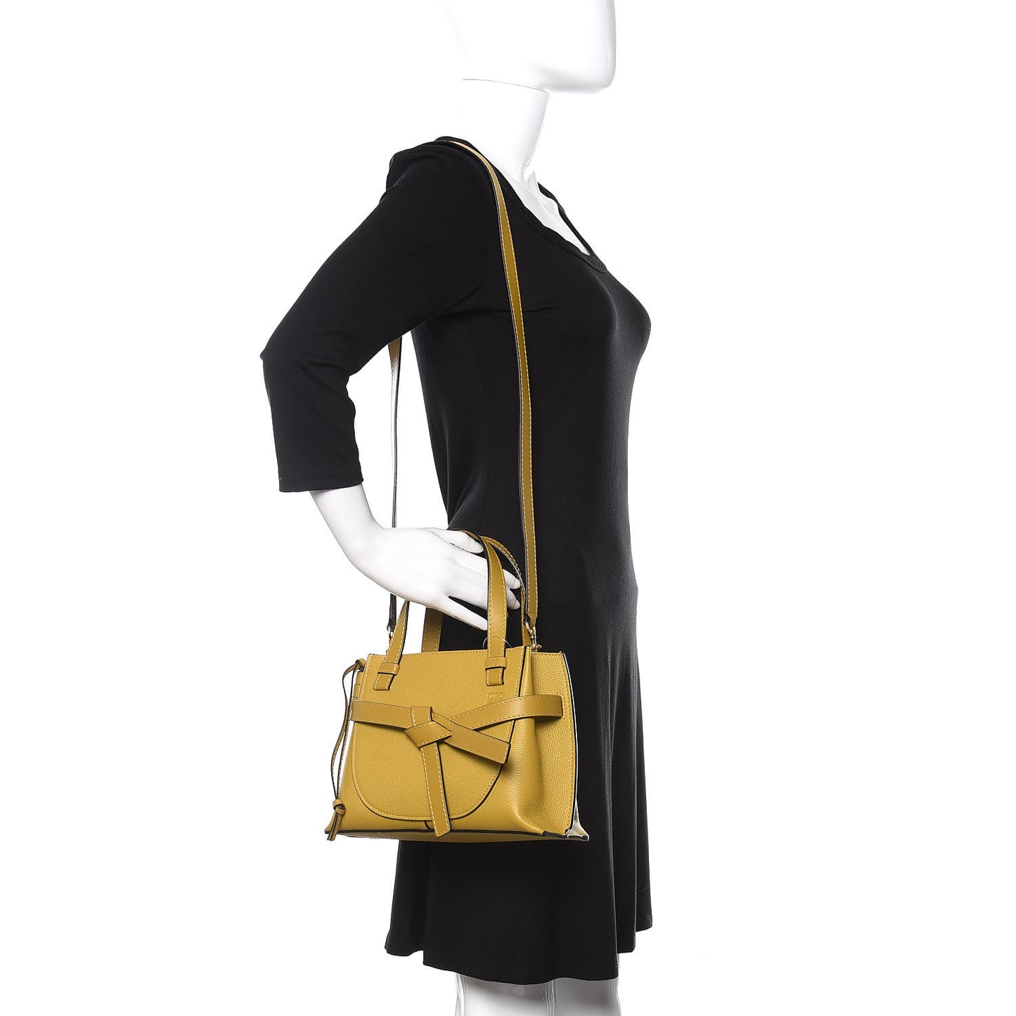 Calfskin Mini Gate Tote Ochre