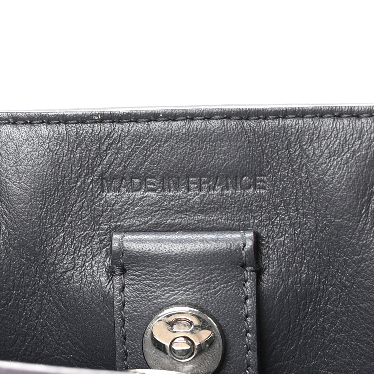 Metallic Bullcalf Mini Diorissimo Tote Blue