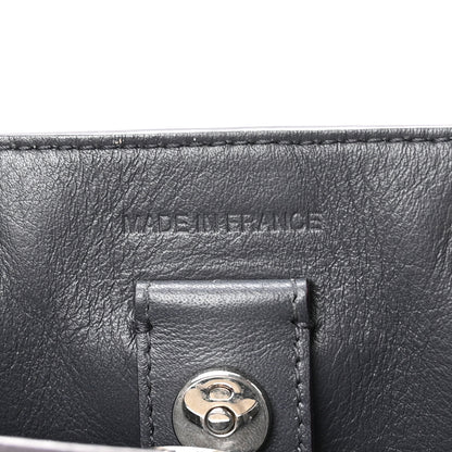 Christian Dior Metallic Bullcalf Mini Diorissimo Tote Blue 7 of 11