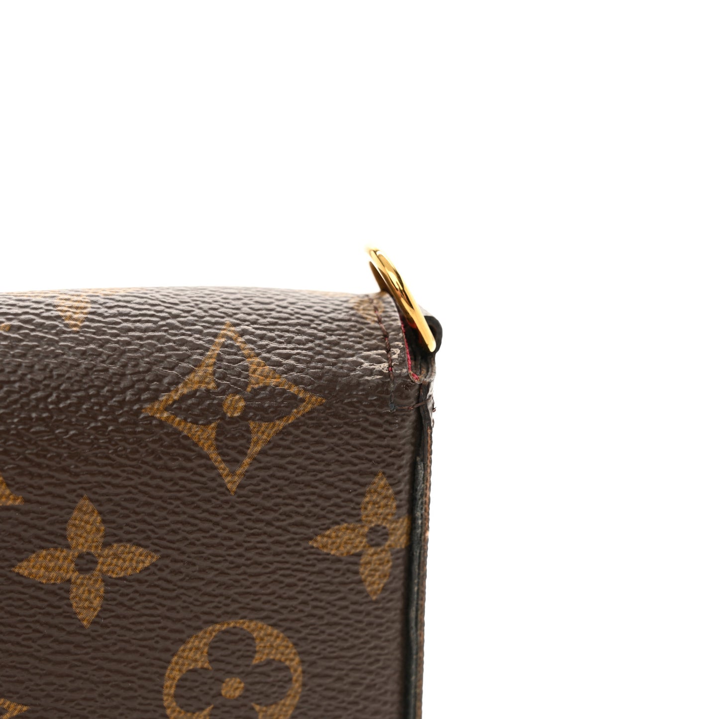 Monogram Pochette Felicie Chain Wallet Fuchsia