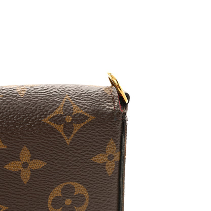 Louis Vuitton Monogram Pochette Felicie Chain Wallet Fuchsia 16 of 17