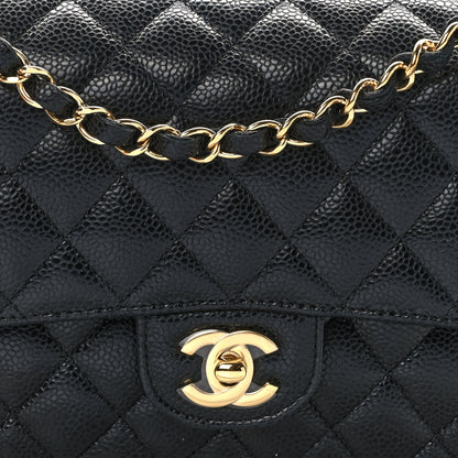 Chanel Caviar Quilted Medium Double Flap Black 8 of 13