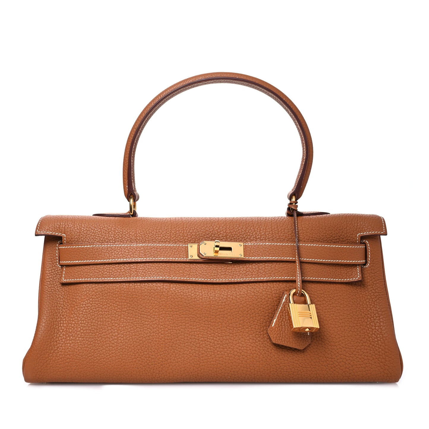 Taurillon Clemence Shoulder Kelly 42 Gold