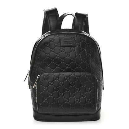 Gucci Guccissima Signature Small Day Backpack Black 1 of 9