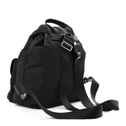 Prada Tessuto Nylon Saffiano Medium Backpack Black 4 of 12