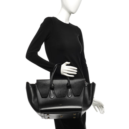 Celine Smooth Calfskin Small Tie Knot Tote Black 2 of 9