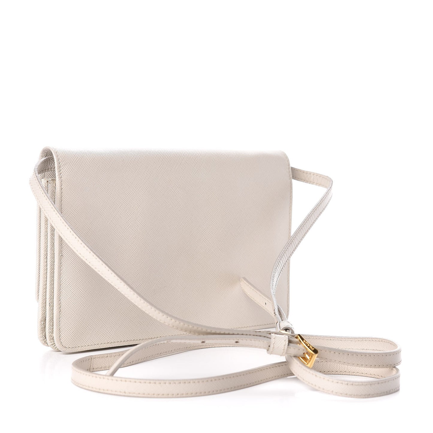 Saffiano Metal Flap Wallet with Strap Talco
