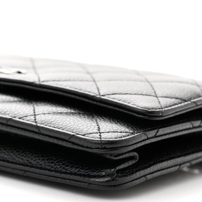 Chanel Caviar Quilted Wallet on Chain WOC Black 11 of 12