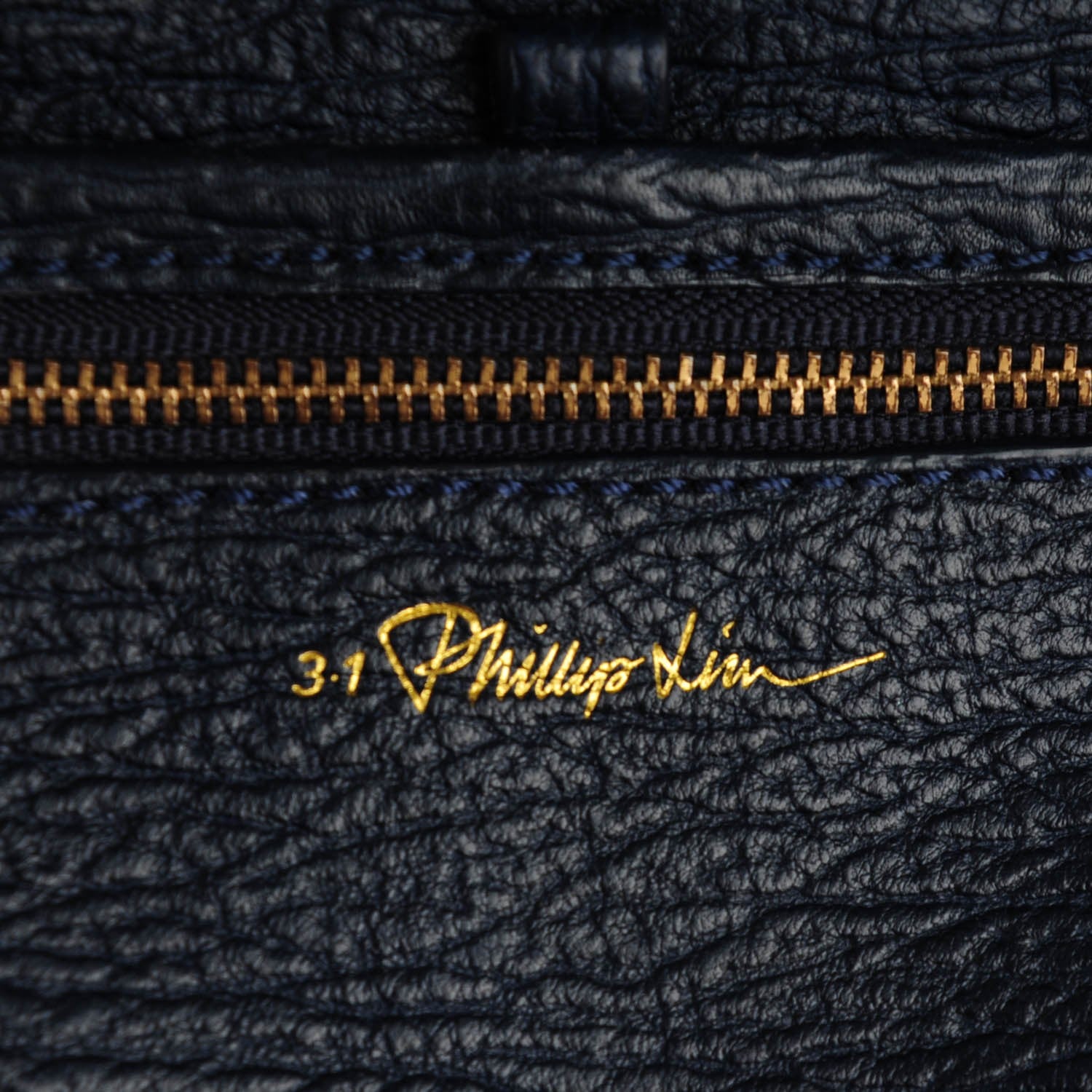 3.1 Phillip Lim 3.1 Textured Calfskin Medium Pashli Satchel Ink 7 of 7