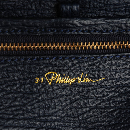 3.1 Phillip Lim 3.1 Textured Calfskin Medium Pashli Satchel Ink 7 of 7