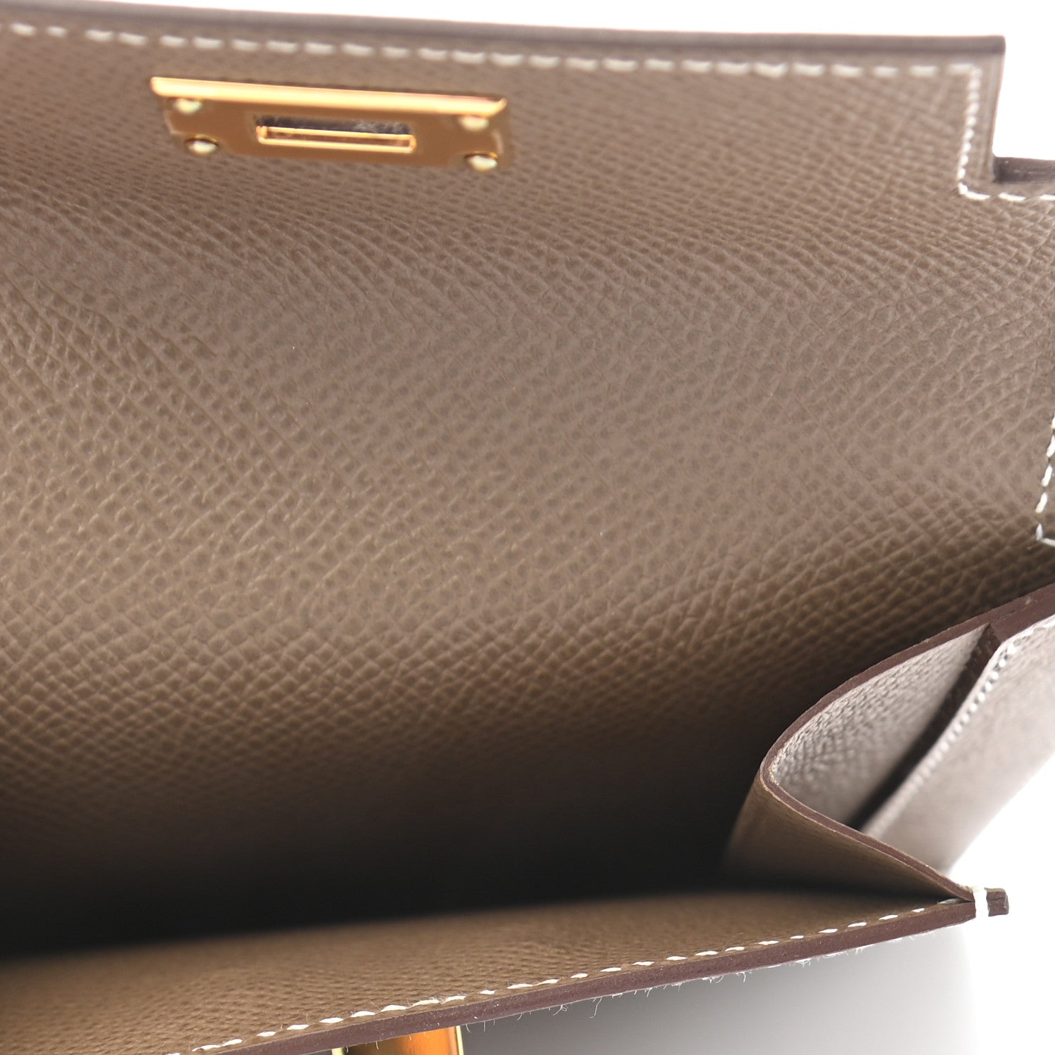 Hermes Epsom Kelly Pocket Compact Wallet Etoupe 5 of 8