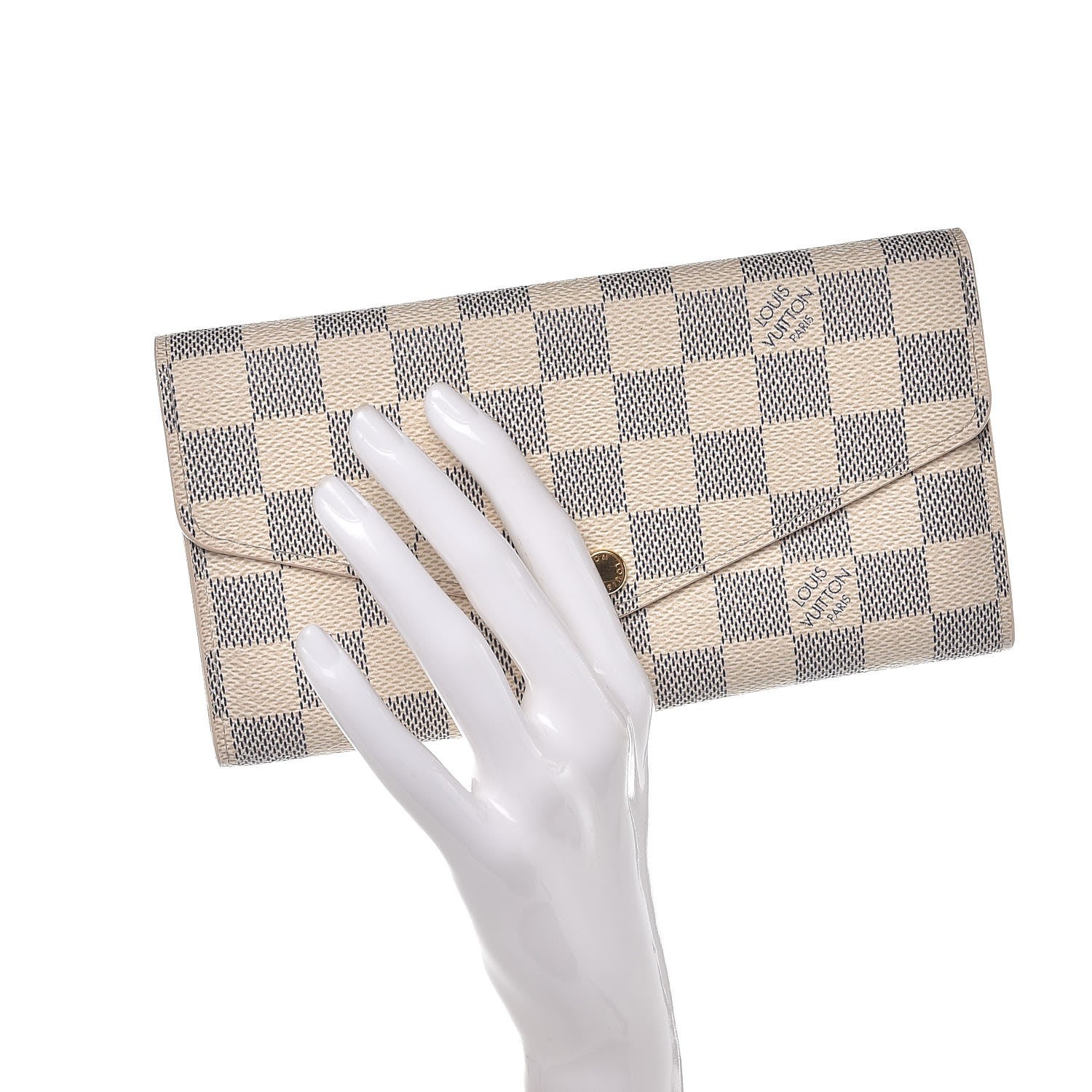 Louis Vuitton Damier Azur Sarah Wallet NM 2 of 8