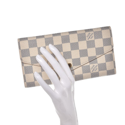 Louis Vuitton Damier Azur Sarah Wallet NM 2 of 8