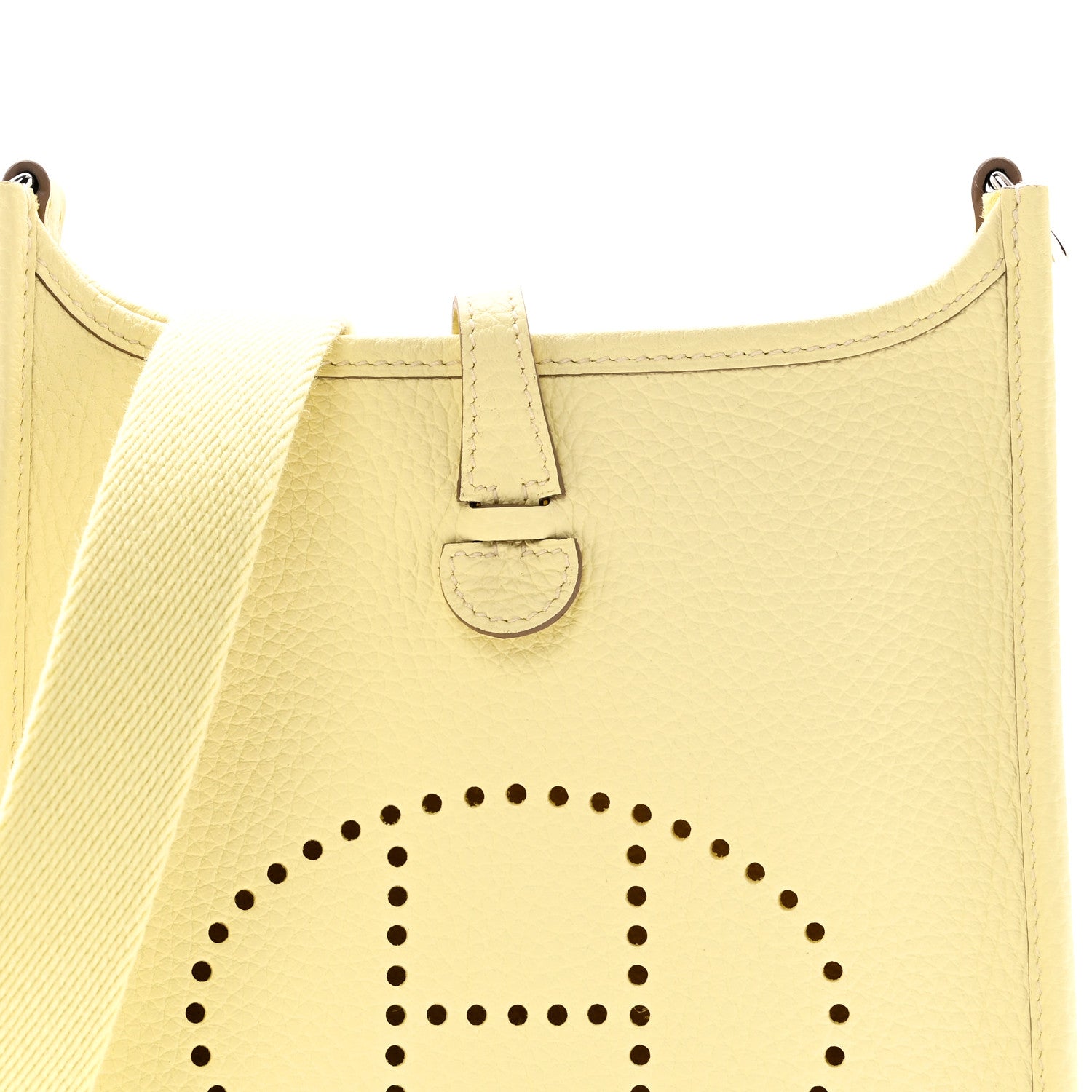 Hermes Taurillon Clemence Evelyne TPM Jaune Milton 8 of 11