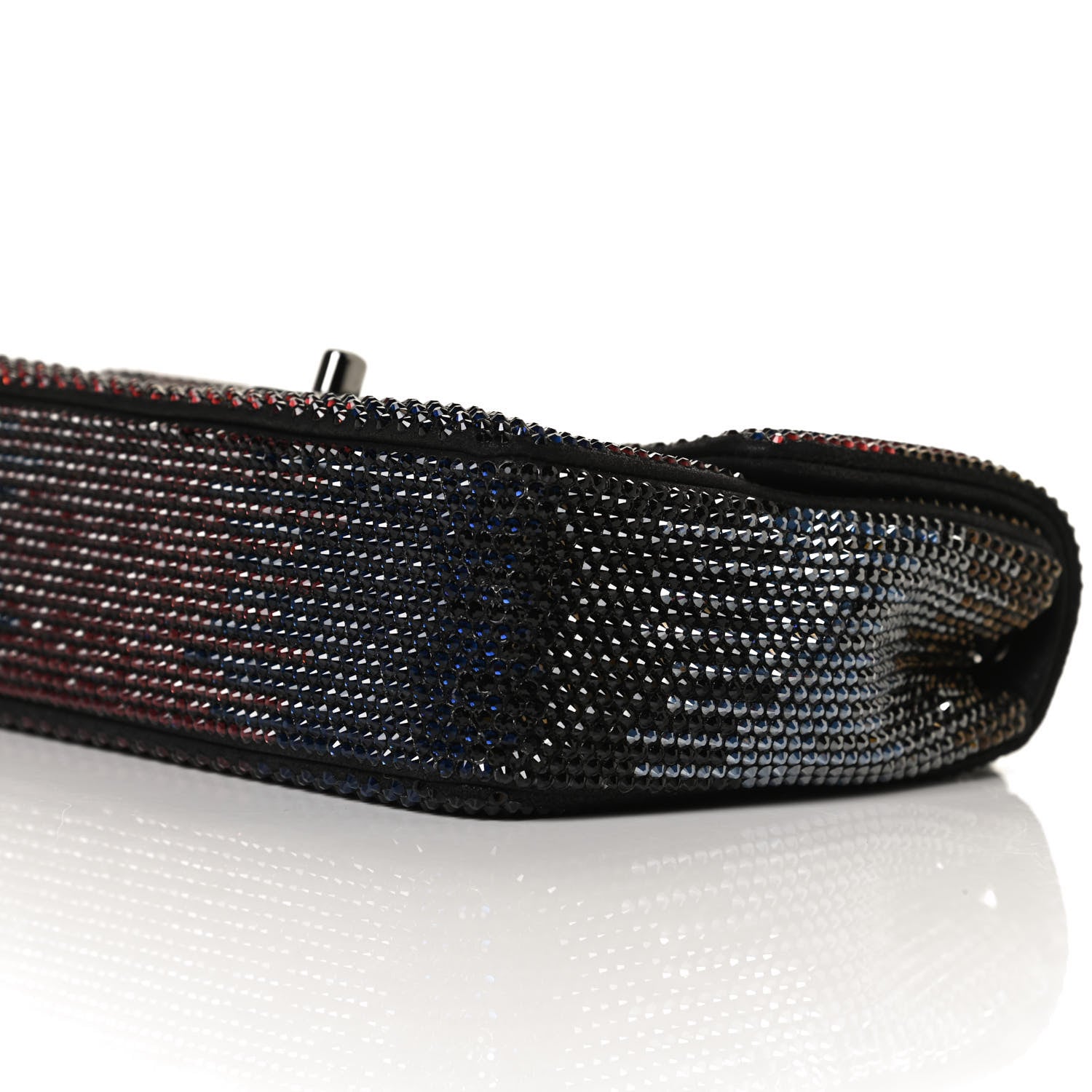 Chanel Suede Calfskin Crystal Small Single Flap Multicolor 8 of 11