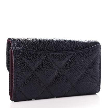 Chanel Caviar Quilted 6 Key Holder Black 3 of 9
