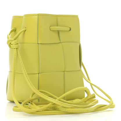 Bottega Veneta Nappa Maxi Intrecciato Mini Cassette Bucket Bag Kiwi 3 of 9