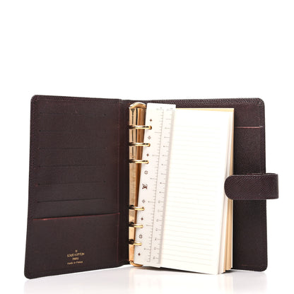 Louis Vuitton Taiga Medium Ring Agenda Cover Acajou 5 of 8