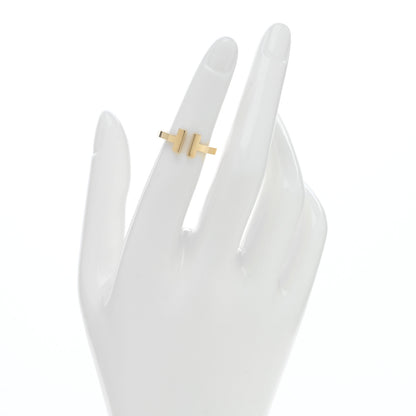 Tiffany 18K Yellow Gold T Square Ring 48 4.5 2 of 4