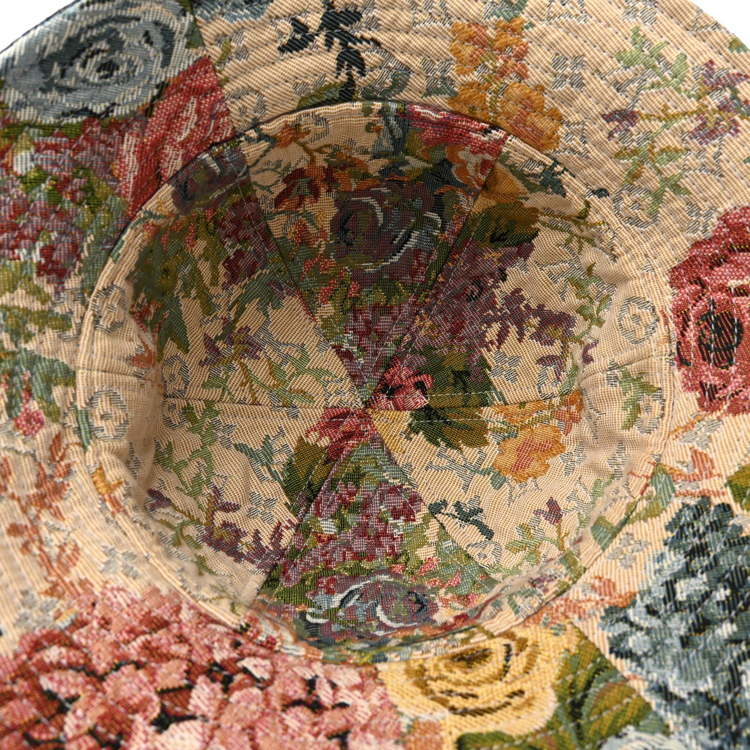 Louis Vuitton Monogram Tapestry Reversible Bucket Hat 58 Blue Multicolor 12 of 14