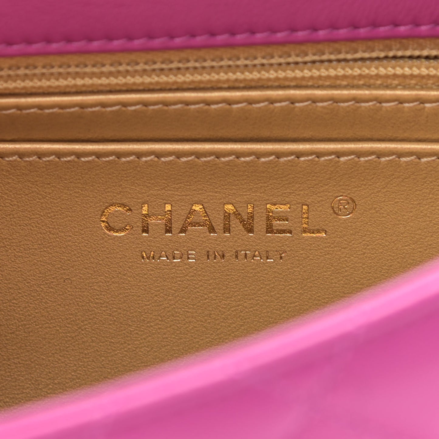 Lambskin Quilted Mini Pearl Crush Flap Purple