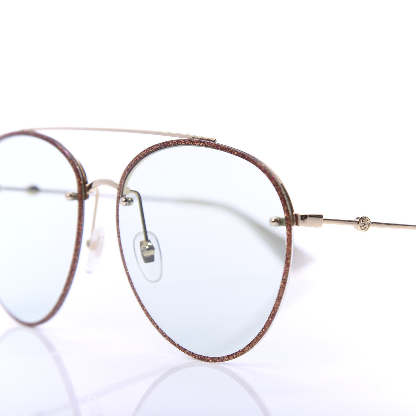 Glitter Aviator Sunglasses GG0351S Red