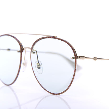 Gucci Glitter Aviator Sunglasses GG0351S Red 8 of 9