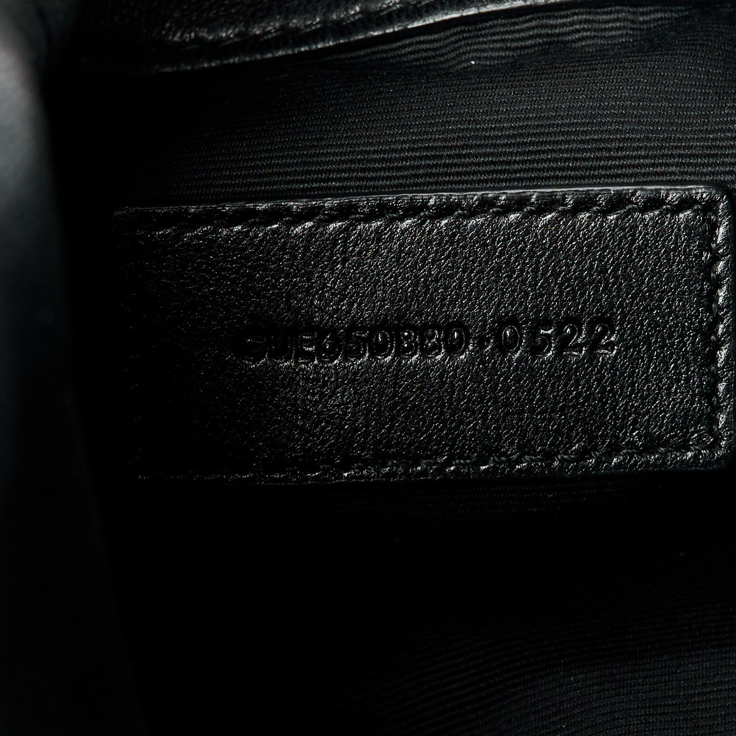 Saint Laurent Lambskin Monogram Loulou Puffer Pouch Clutch Black 7 of 8
